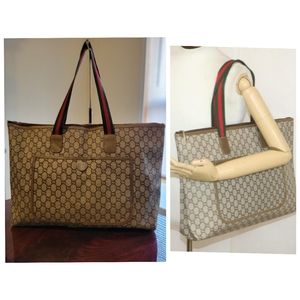Vintage Gucci GG Plus Travel Bag